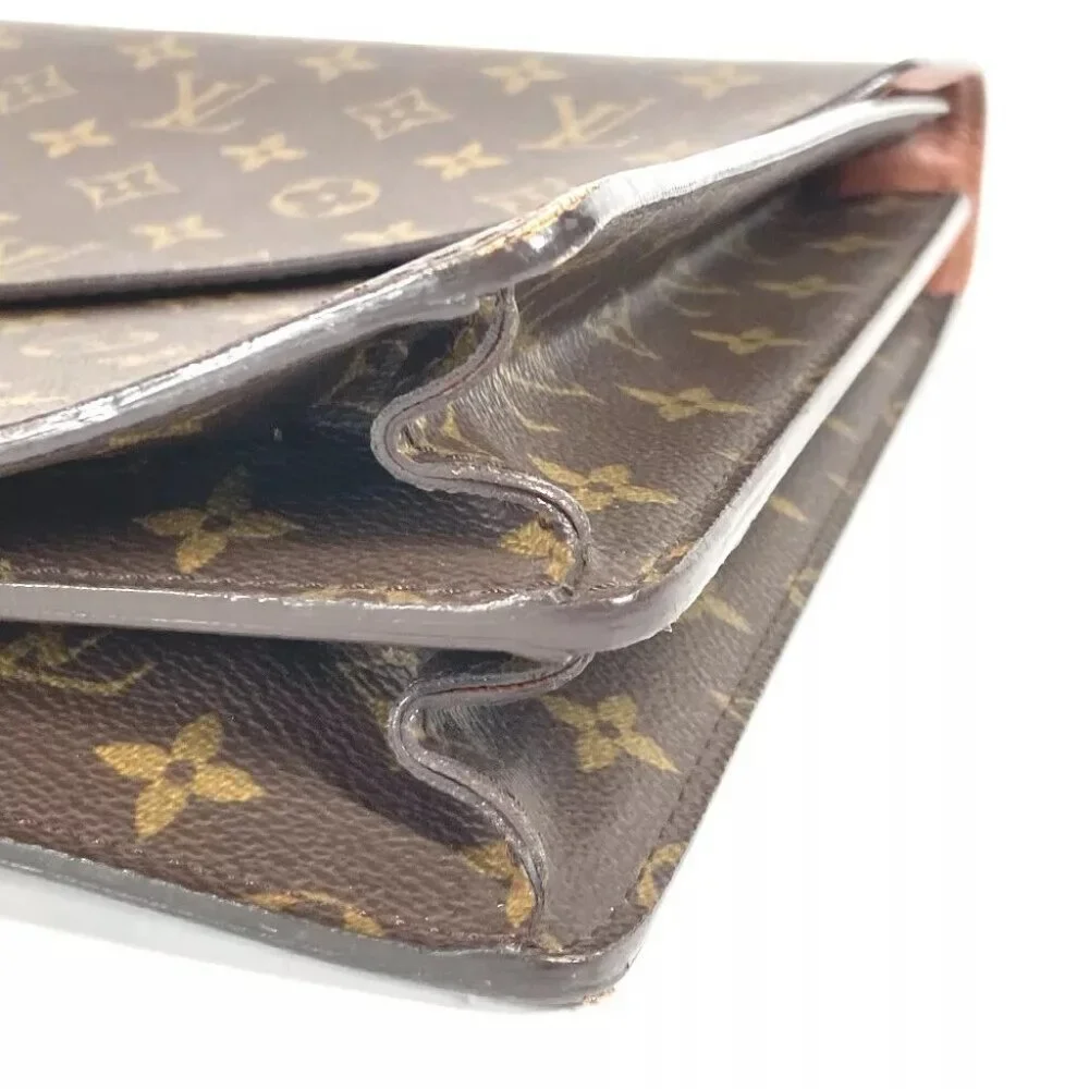 LOUIS VUITTON M53331 Monogram Serviette Conseiller Document Case Hand Bag